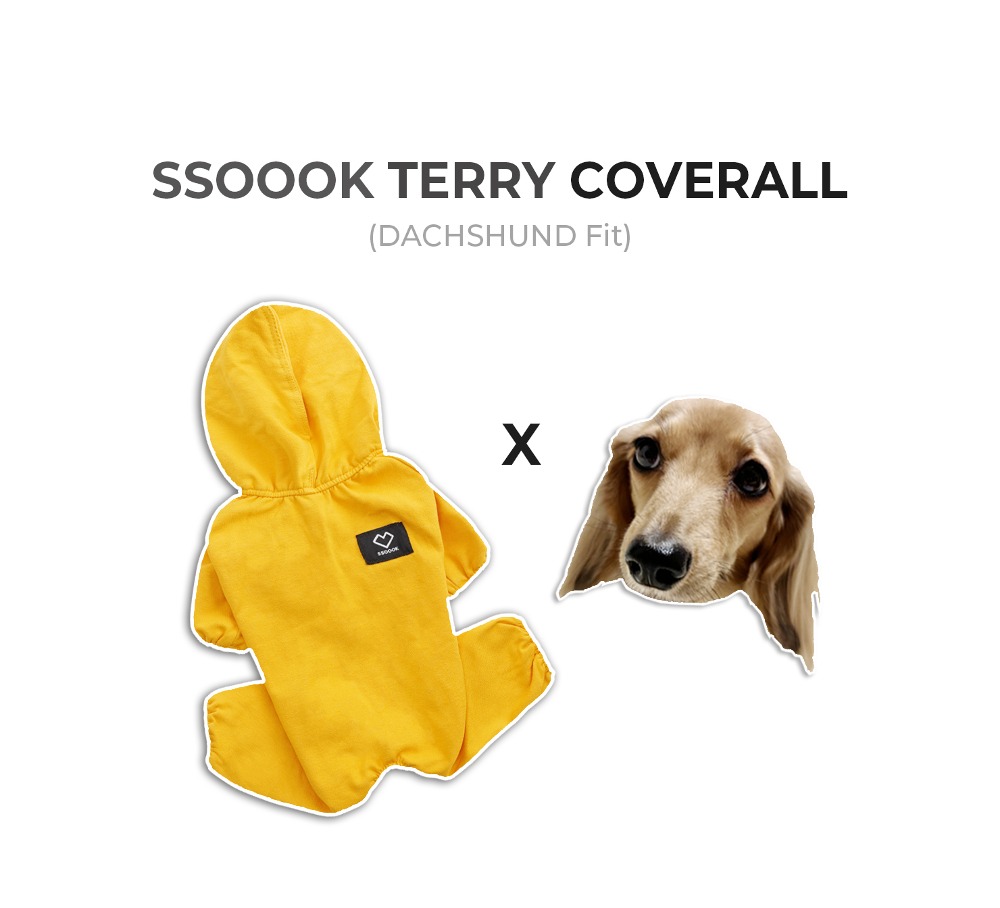 SSOOOK Terry Coverall [Dachshund fit, For Unisex, SO-OR335]